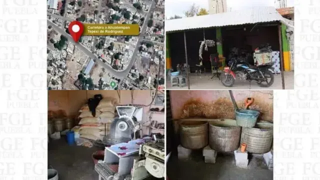 Tortillería donde mujer sufrió un ataque en Tepexi de Rodríguez, Puebla. Foto: Fiscalía de Puebla