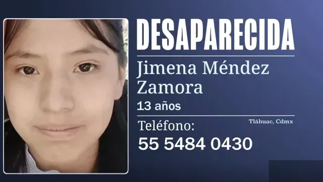 Jimena Méndez Zamora desaparecida en Tláhuac, CDMX
