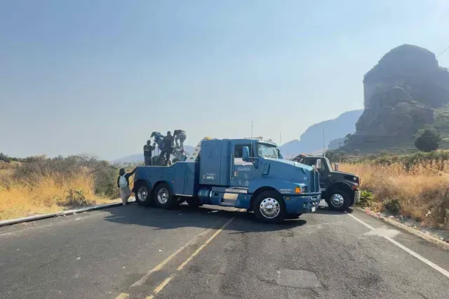 Accidente en Morelos. Foto: Guardia Nacional