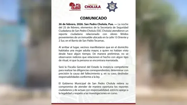 Las autoridades descartaron que las veladoras correspondieran a un ritual. Foto: SSC Cholula