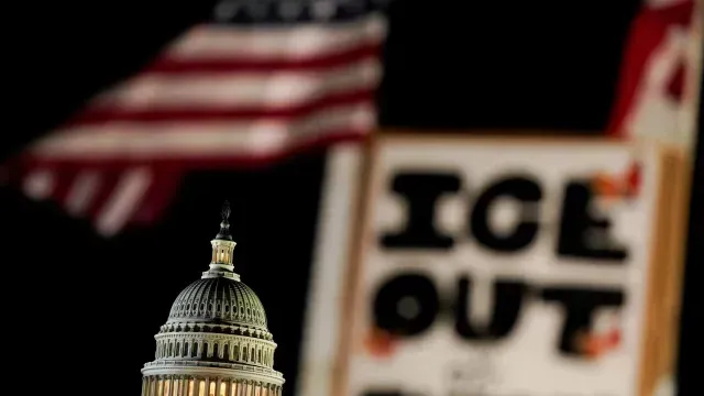 Capitolio durante el discurso del Estado de la Unión 2026. Foto: Reuters