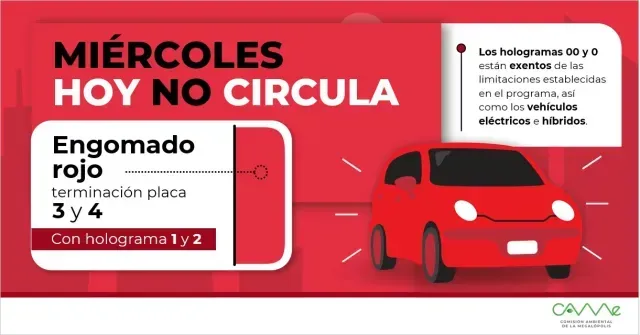 Hoy No Circula Miércoles