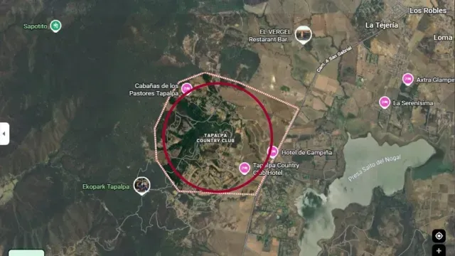 Sitio donde hallaron a El Mencho en Jalisco.  Foto: Google Maps