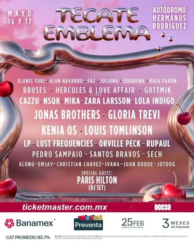 Tecate Emblema 2026 cartel