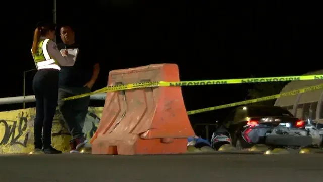 Motociclista muerto en Guadalajara.  Foto: N+