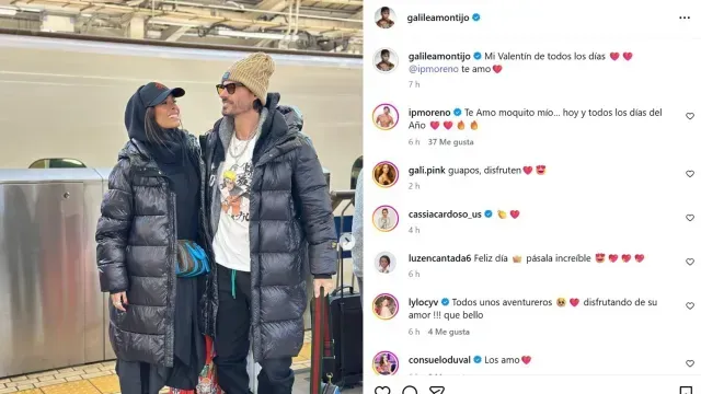 Así celebró en Instagram San Valentín Galilea Montijo