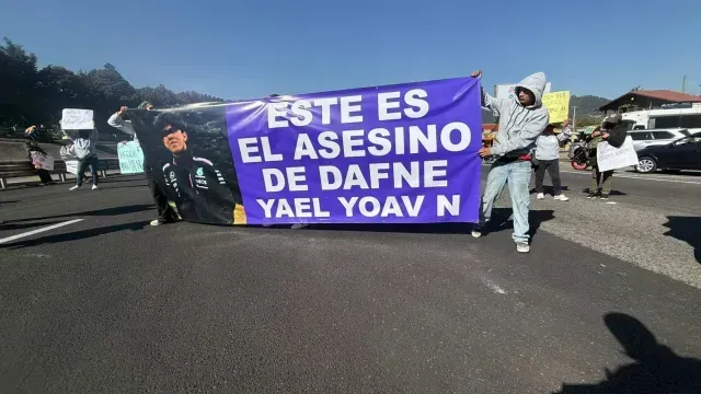 Bloque por feminicidio de Danfne Meneses
