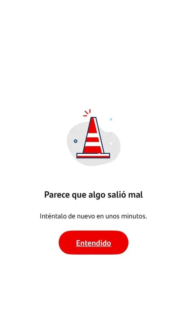 Falla en app Santantander