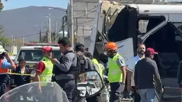 El conductor intentó ganarle el paso al tren en Celaya, Guanajuato. Foto: N+
