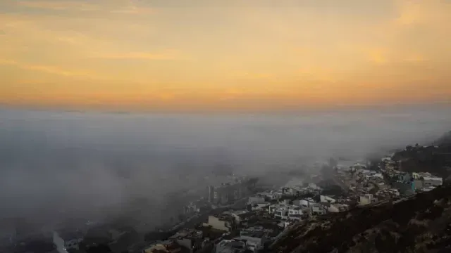 Neblina invadiendo Tijuana. Foto: Cuartoscuro