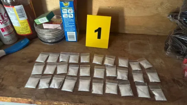 Dosis de drogas fueron halladas en cateo de casas de “El Botox”. Foto: X  @SSeguridad_Mich