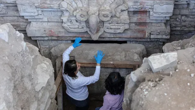 Tumba zapoteca datada del año 600 de nuestra era. Foto: INAH