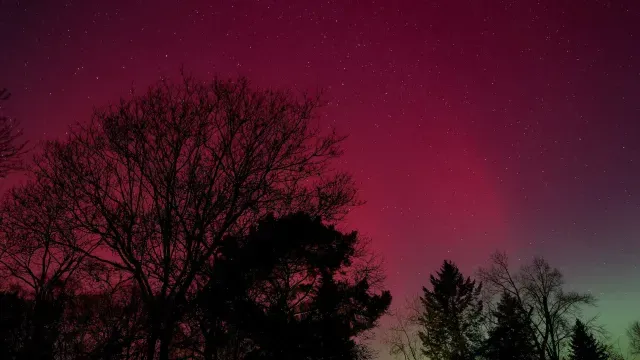 Aurora boreal captada en Alemania