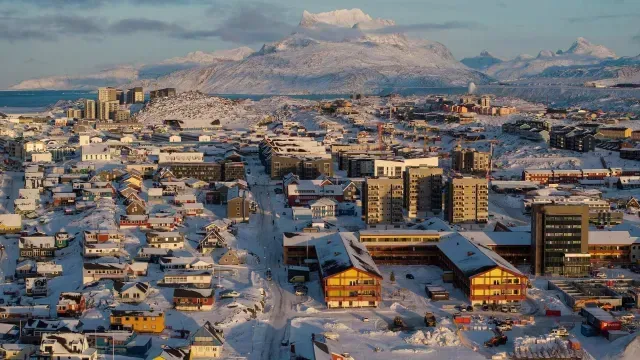 Nuuk, capital de Groenlandia, isla amenazada por Estados Unidos