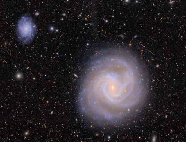 Imagen del Cúmulo de Virgo visto por el Observatorio Vera Rubin de Chile