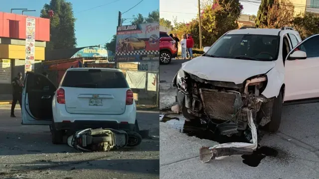 Choque múltiple deja severos daños en vehículos que transitaban en Puebla. Foto: X @ciudadano_pue