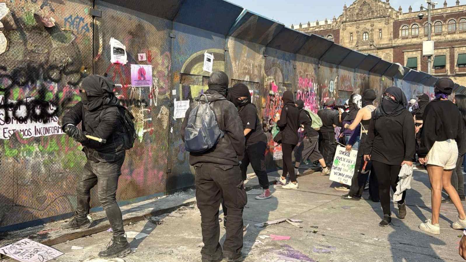 Bloque Negro Hoy en el Zócalo. Foto: N+