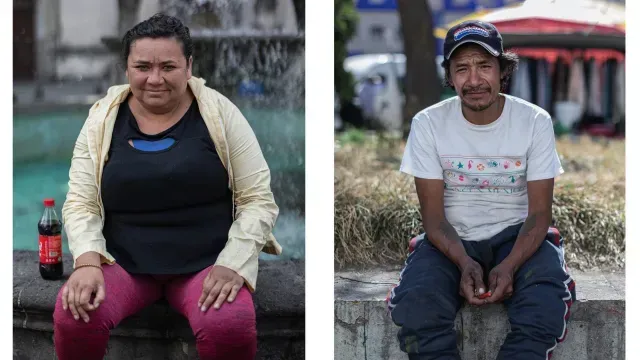 Karina vive en el barrio "La Conchita" y Daniel vive afuera del Metro Candelaria, ambos en la CDMX. Foto: N+