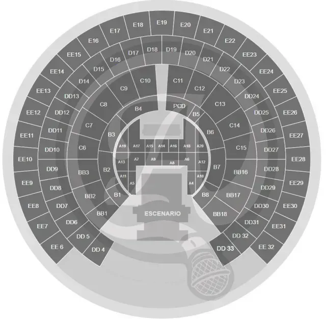 Mapa Boletos J-Hope Palacio de los Deportes