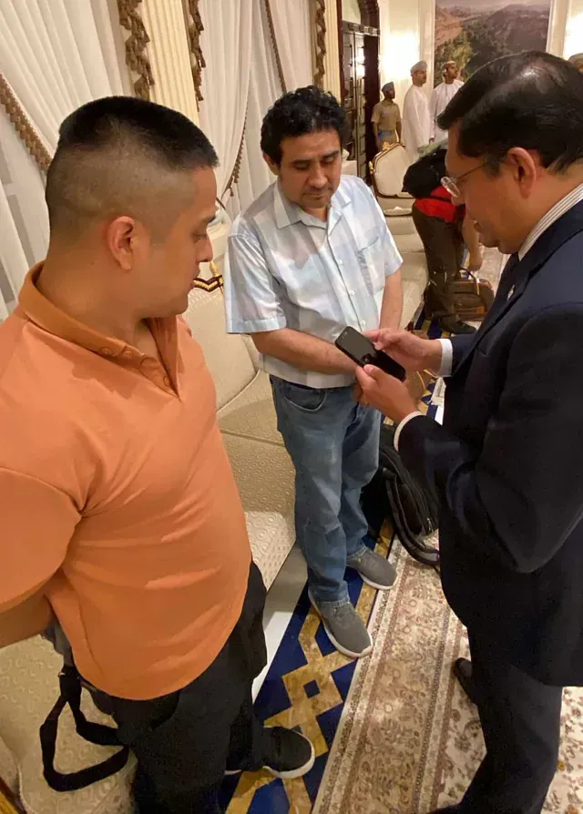 Mexicanos que se encontraban entre la tripulación del Galaxy Leader. Foto: SRE