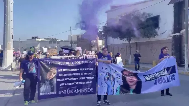 Así Inicia Marcha Día de la Mujer en Matamoros, Tamaulipas