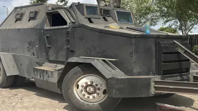 Camioneta Decomisada en Valle Hermoso, Tamaulipas