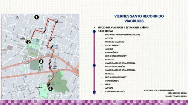 Recorrido Viernes Santo en Viacrucis.