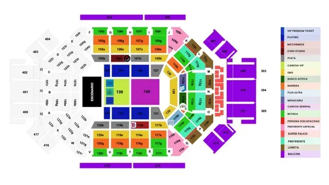 Zonas para el Concierto de Rauw Alejandro en la Arena Monterrey