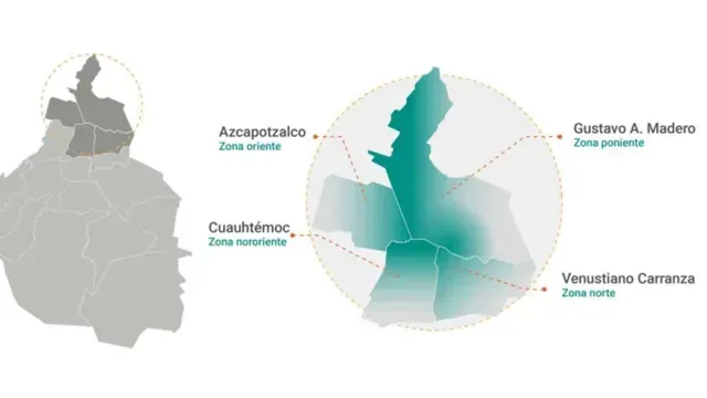 Mapa de alcaldía de CDMX afectadas por recorte de agua
