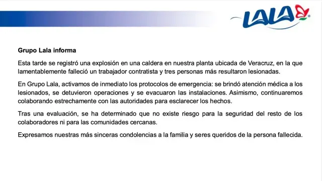 comunicado lala