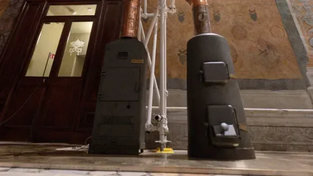 Estufa donde se quemarán las papeletas