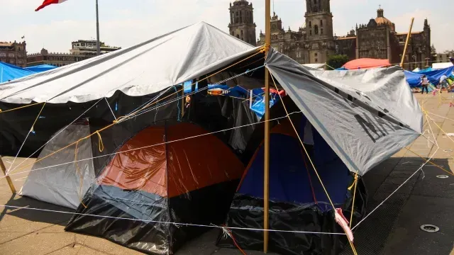 Plantón de la CNTE en el Zócalo CDMX