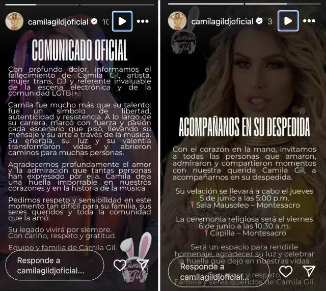 Invitan a velorio de la dj trans colombiana Camila Gil