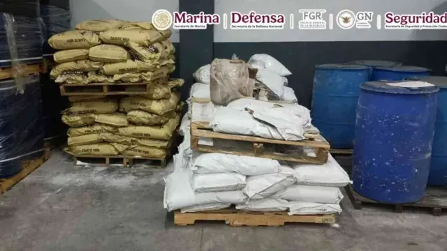 Metanfetamina asegurada en Michoacán