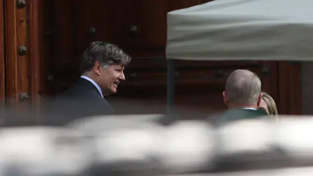 Christopher Landau a su llegada al Palacio Nacional hoy, 11 de junio de 2025. Foto: Cuartoscuro