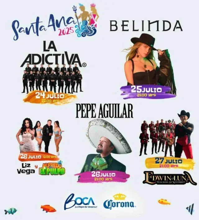 Presentan Cartelera de Artistas para las Fiestas de Santa Ana 2025. Foto: X | @JM_UNANUE