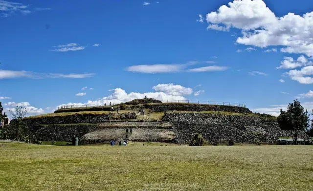Pirámide de Cuicuilco, ubicada al sur de la Ciudad de México