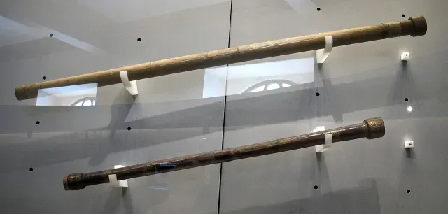 Telescopios de Galileo Galilei en un museo de Italia