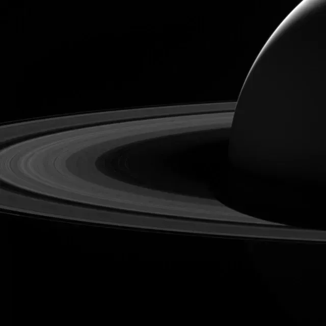 Foto de los anillos de Saturno tomada por la sonda Cassini-Huygens