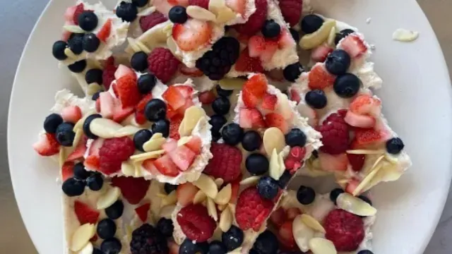 Cortezas de yogurt. Foto: @clinicanutricionibero_cdmx