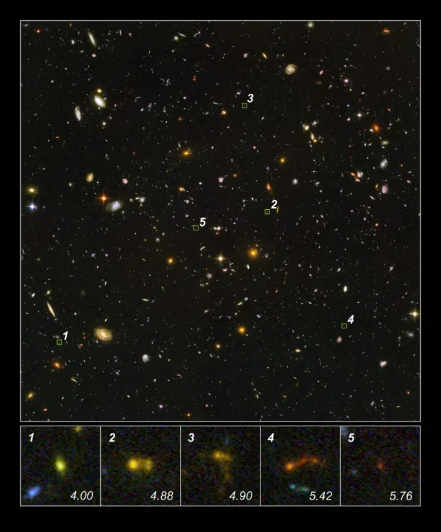 Foto de Campo Ultraprofundo del Hubble tomada en 2004