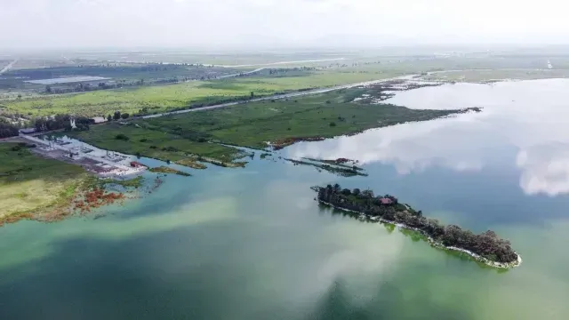Vista aérea del Lago de Texcoco, en el Valle de México. Foto: Cuartoscuro