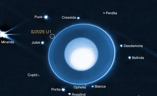 S/2025 U1 es la luna número 29 que tiene Urano