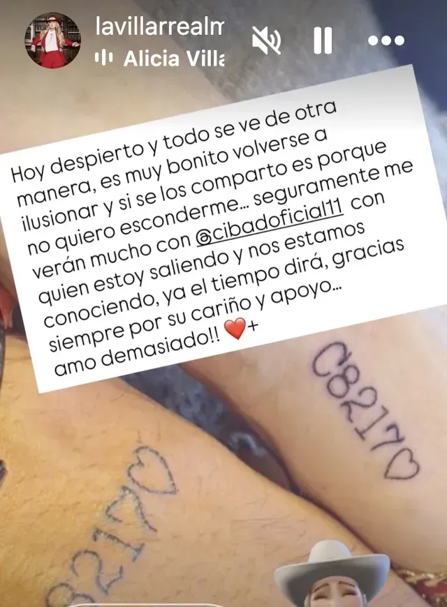 Alicia Villarreal y Cibad Hernández confirman que tienen una relación