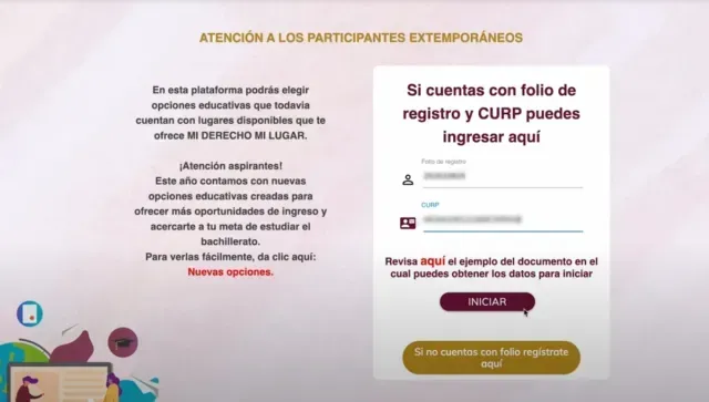 Mi Derecho Mi Lugar Registro Extemporáneo