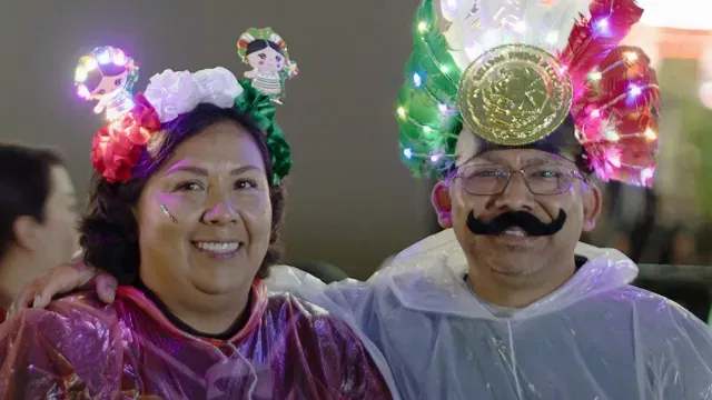 Familias enteras sonreían en el Zócalo de la CDMX. Foto: N+