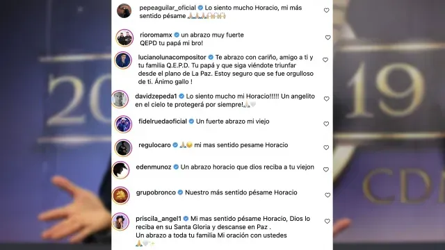 Compositor Horacio Palencia comparte mensaje dedicado a su padre, quien murió de cáncer.