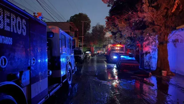 La zona del incendio continúa acordonada. Foto: N+