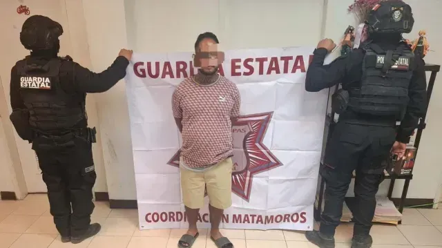Detienen a Sujeto con Presuntas Dosis de Drogas en Matamoros