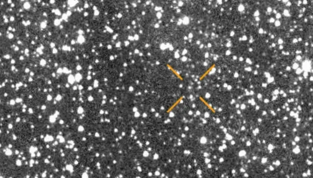 Esta animación muestra las observaciones del cometa 3I/ATLAS cuando fue descubierto el 1 de julio de 2025. El telescopio de sondeo ATLAS, financiado por la NASA en Chile fue el primero en informar su presencia. Foto: ATLAS/Universidad de Hawái/NASA